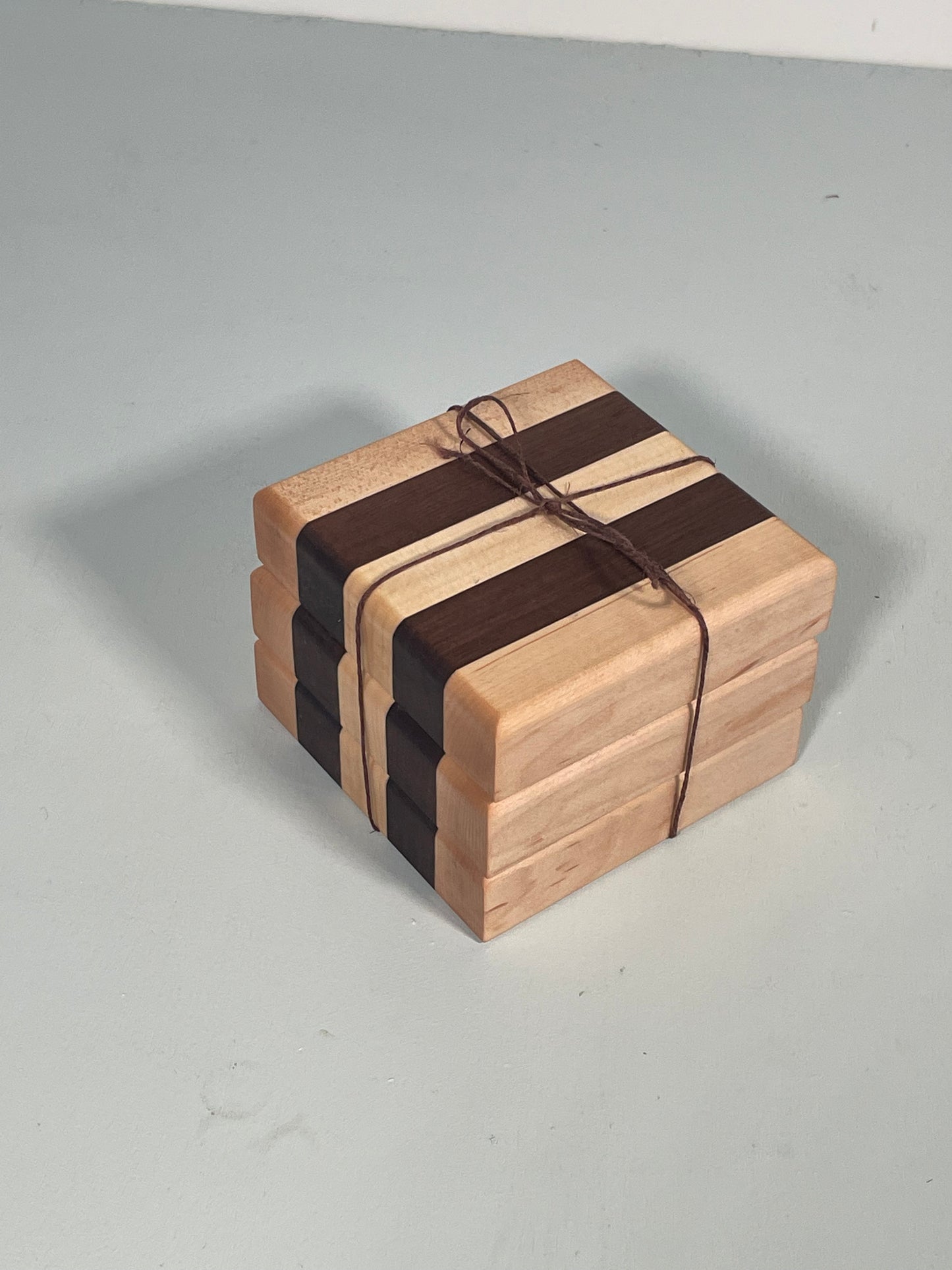 Walnut and Maple coasters