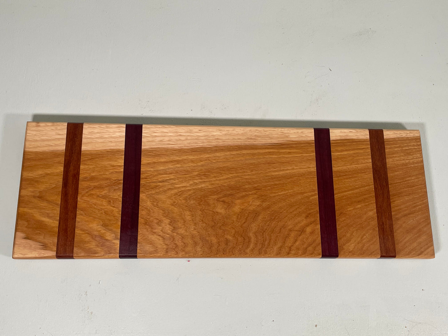 Hickory with Purple Padauk Charcuterie Board