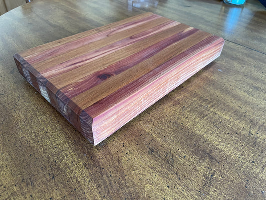 Cedar & Cherrywood Edge Grain Serving Board