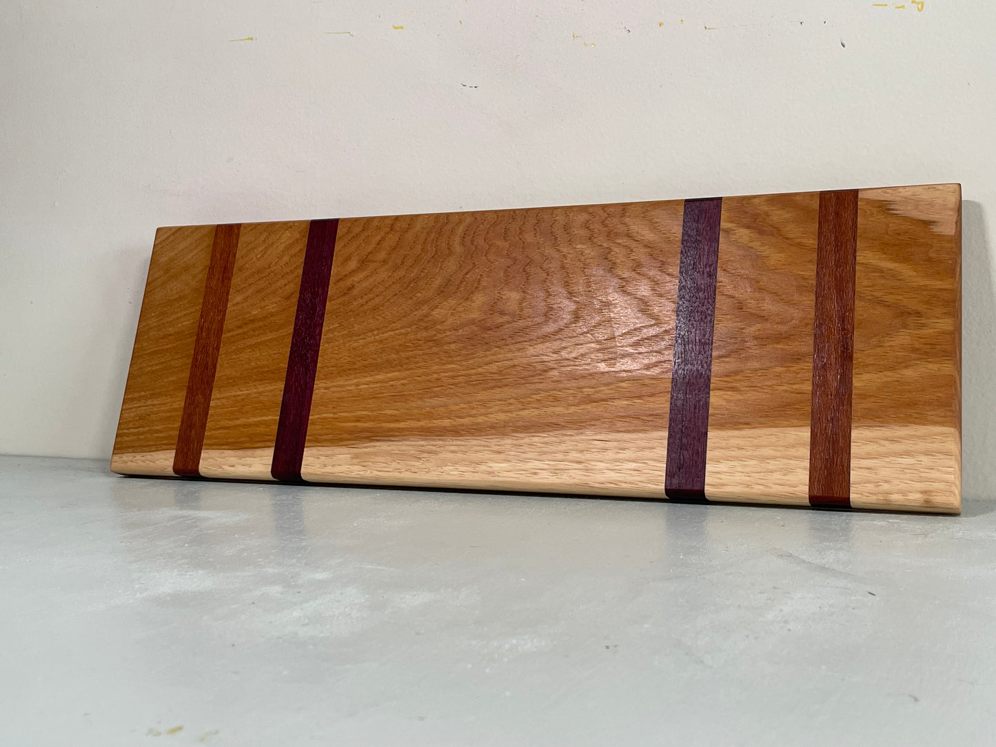 Hickory with Purple Padauk Charcuterie Board