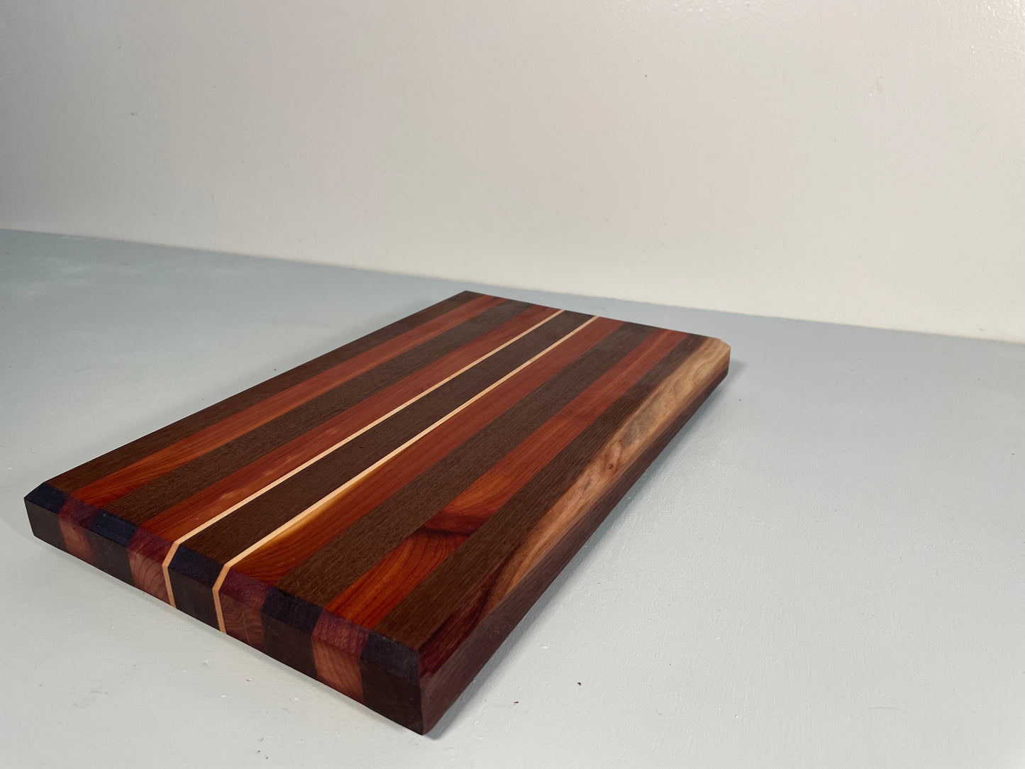 Maple striped Walnut & Cedar Cutting Board