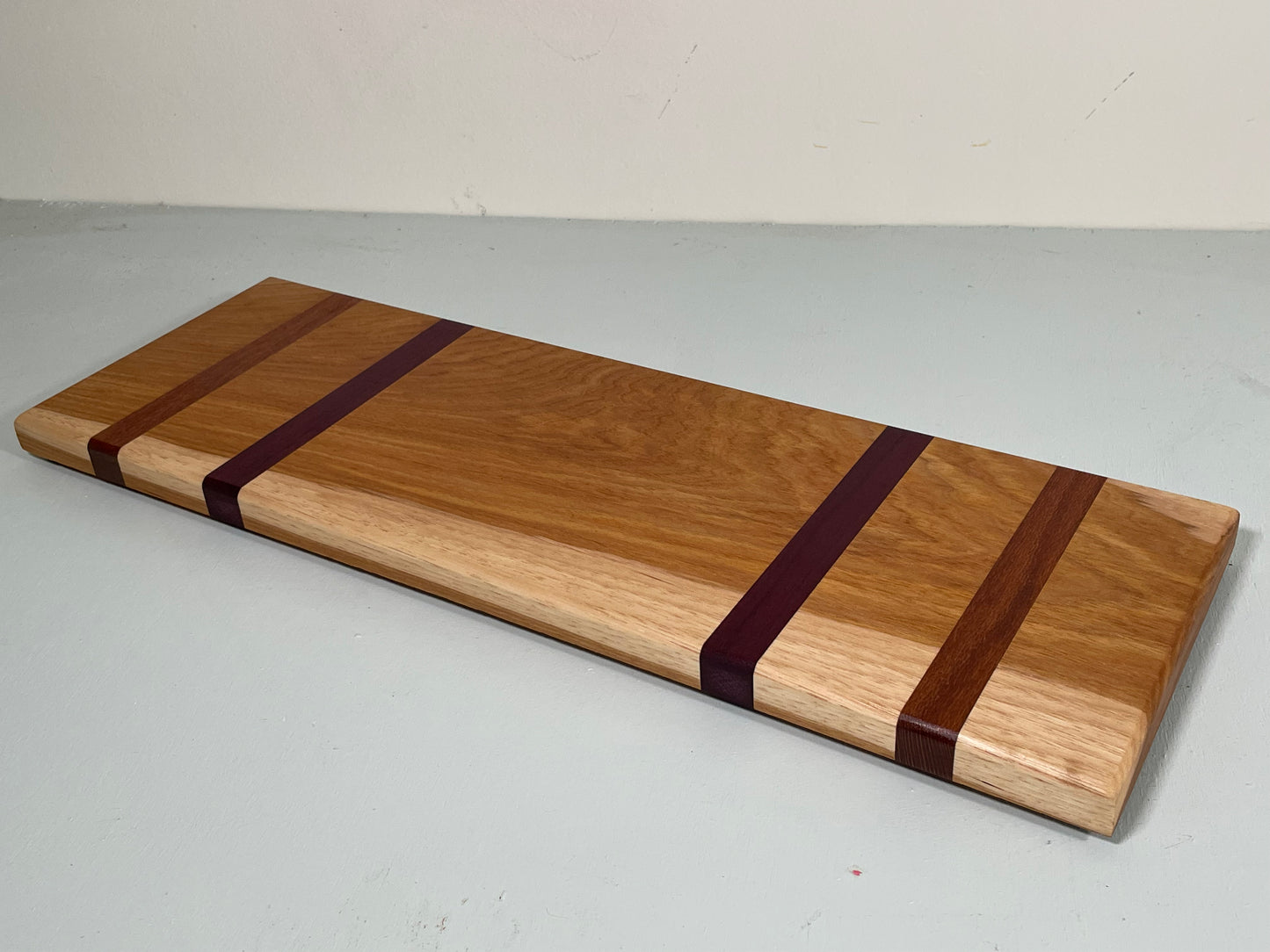 Hickory with Purple Padauk Charcuterie Board