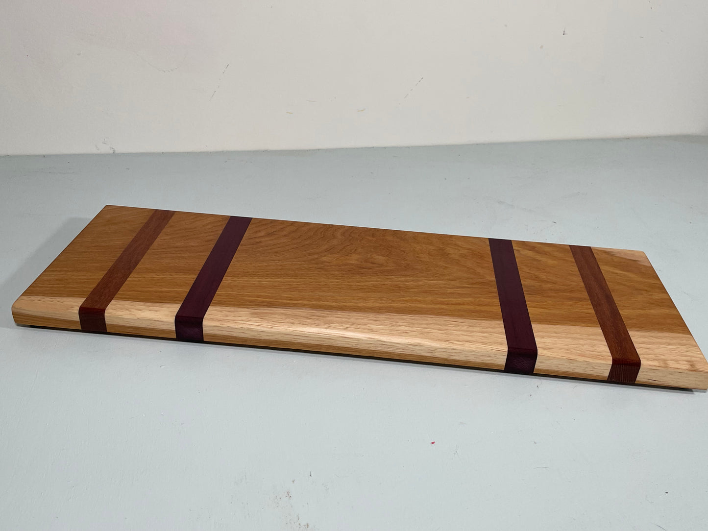 Hickory with Purple Padauk Charcuterie Board