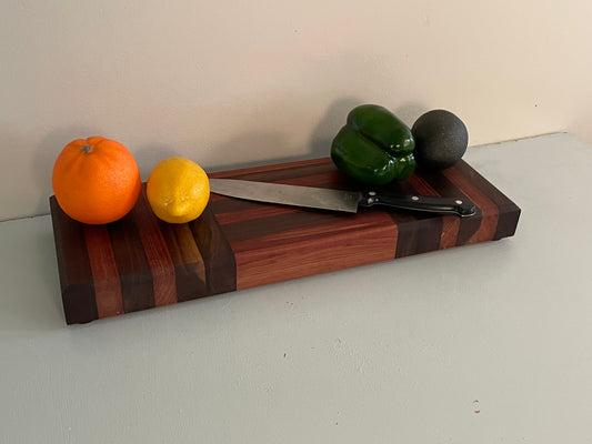Walnut and Cedar Boombox style cutting board