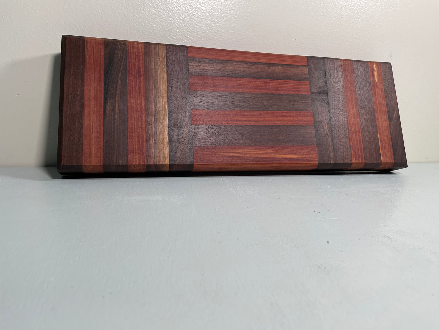 Walnut and Cedar Boombox style cutting board