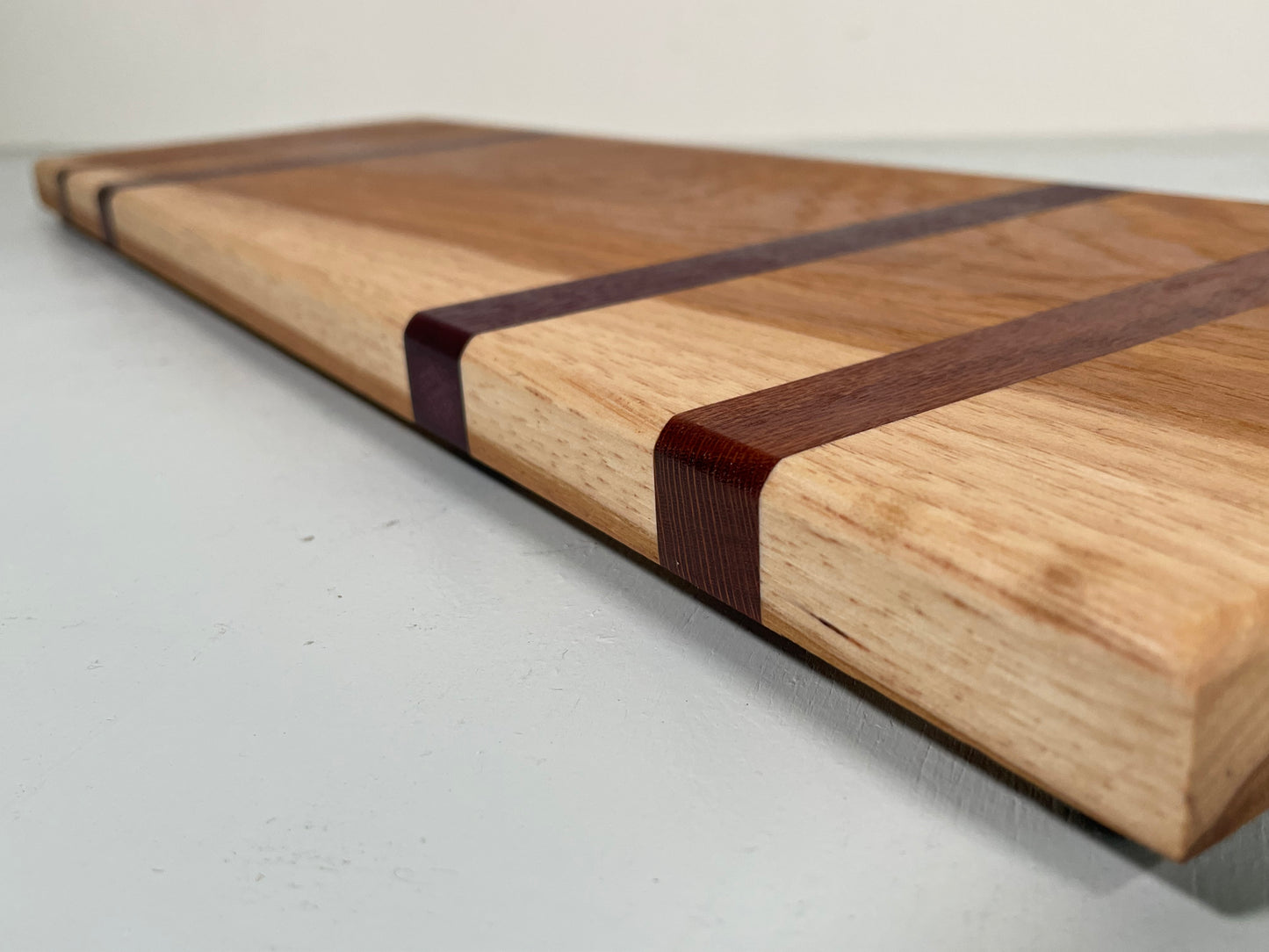 Hickory with Purple Padauk Charcuterie Board