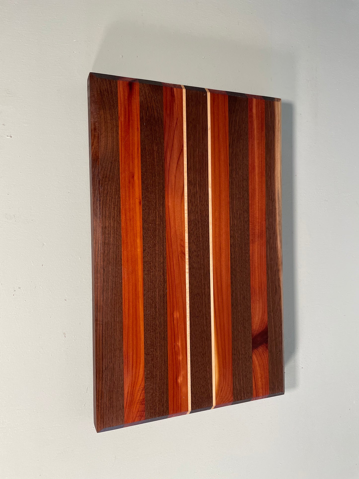 Maple striped Walnut & Cedar Cutting Board