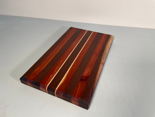 Maple striped Walnut & Cedar Cutting Board