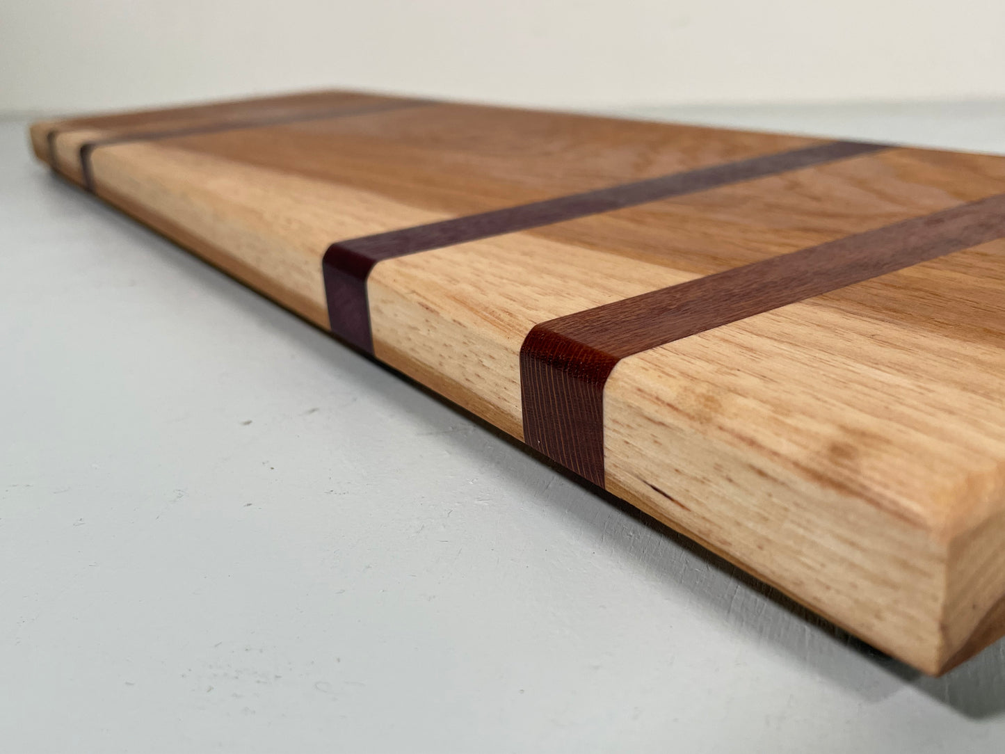 Hickory with Purple Padauk Charcuterie Board