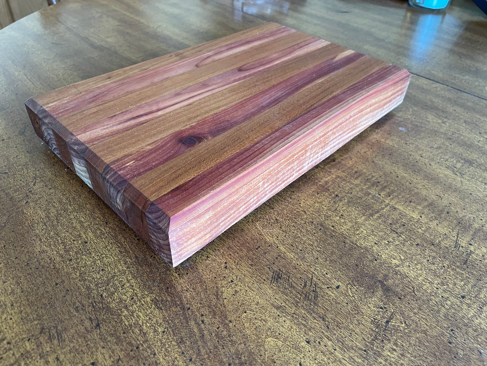 Cherry Wood Edge Grain Cutting Board Handmade in the USA