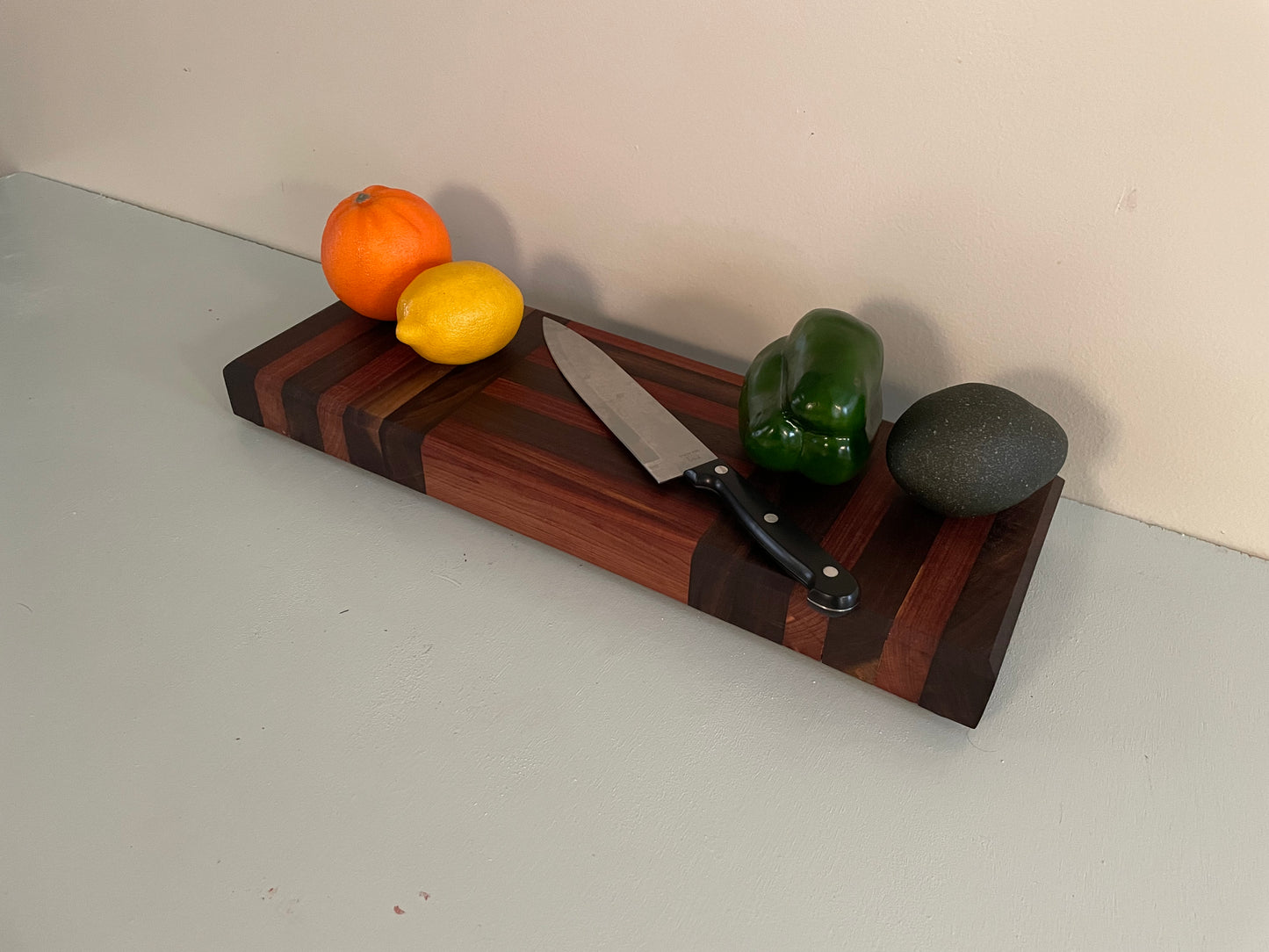 Walnut and Cedar Boombox style cutting board